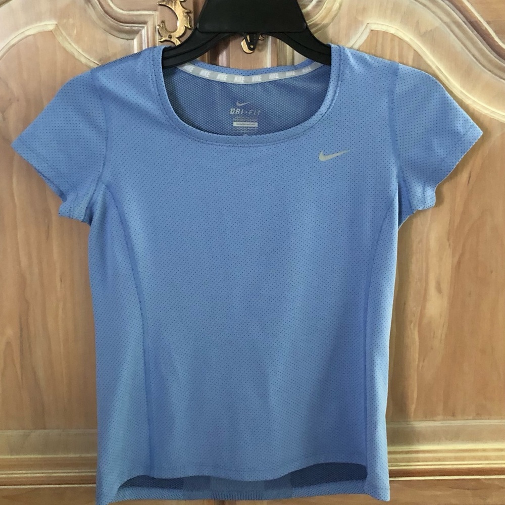 Girls Nike Dri Fit short sleeve athletic top